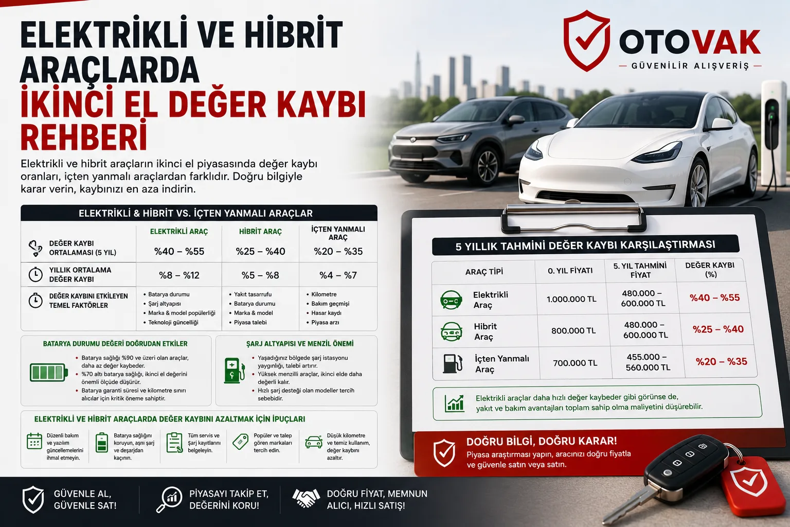 Elektrikli araç şarj olurken: ikinci el elektrikli ve hibrit araçlarda değer kaybı